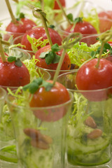 Appetizer in a shotglass