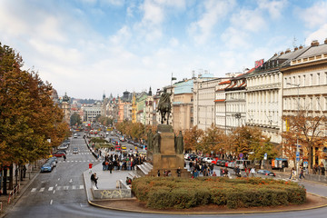 Obraz premium Wenzelsplatz in Prag