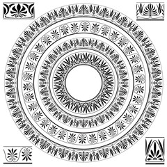 Plant Abstract Ornament - Seamless Background Vector