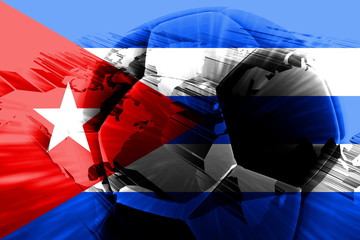 Cuba flag soccer