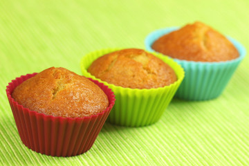 Three cupcakes