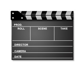 Obraz premium Movie clapper template