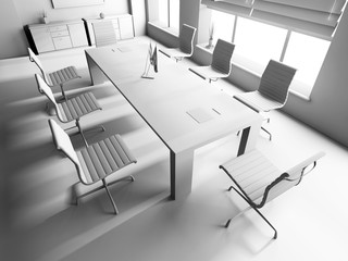 modern interior of office