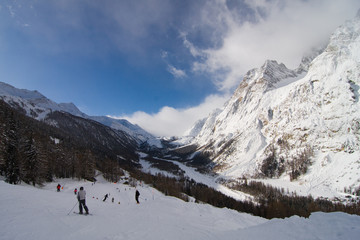 Valle d'Aosta, Monte Bianco, Piste da sci