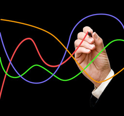 Hand drawing a graphic