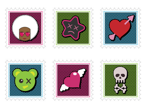 kids emo stamps