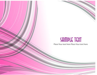 Abstract wavy vector design