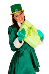 St Patrick holiday woman