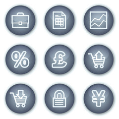 E-business web icons, mineral circle buttons series