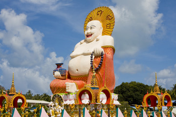 Stone statue of a Buddha in Thailand.
