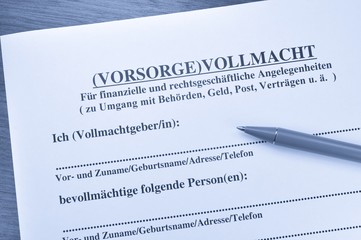 Vorsorgevollmacht