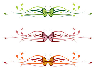 Elegant floral border