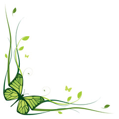 Elegant floral border