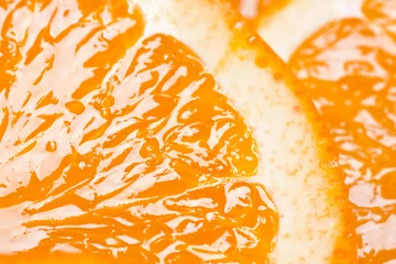 Crédence de cuisine en verre imprimé Tranches de fruits Fruit de fond orange mûr.