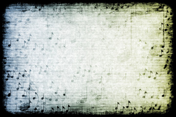 Music Themed Abstract Grunge Background