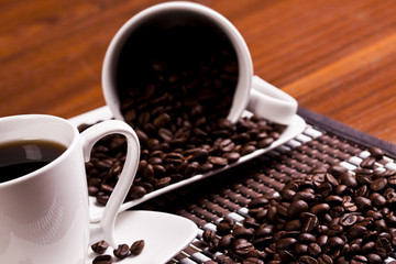 Cup of hot coffee