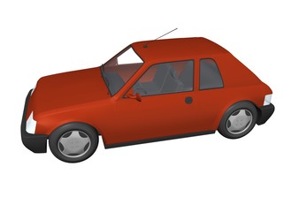 Fototapeta premium small car