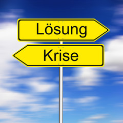 Fototapeta premium Wirtschaftskrise