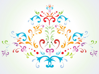 floral abstract decoration