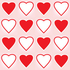 Valentine's day abstract seamless background