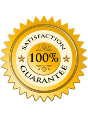 satisfaction guarantee label