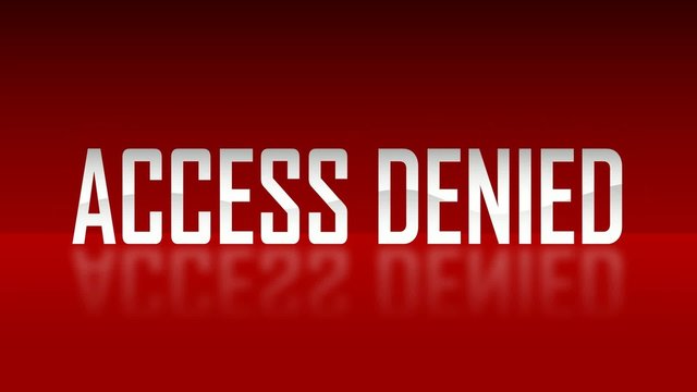access denied [red loop]