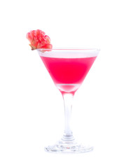 Cocktail drink on fruit/ isolated