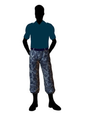 Male Soldier Illustration Silhouette