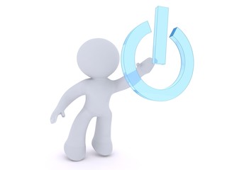 Aadmii powering up a switch