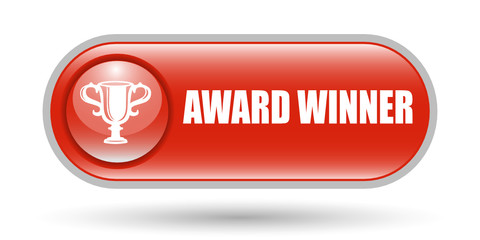 Trophy Sign Icon with Copy Space