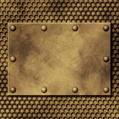 A Grunge Metal Background with Mesh