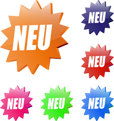 3D Aquabuttons eckig mit Text