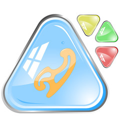 vector icon of French curve