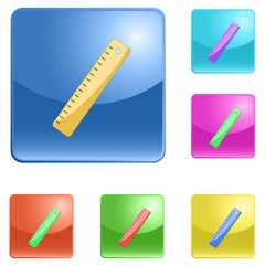 vector icon of ruler
