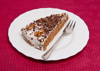 cake slice with a fork