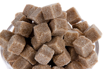 Brown sugar. Unhealthy diets with carbohydrates