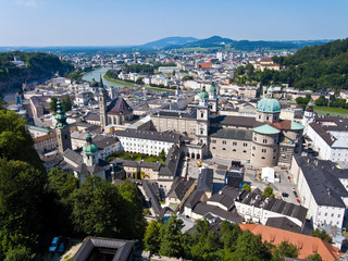 Fototapeta na wymiar Austria, Salzburg, City View