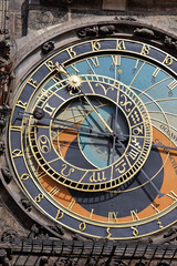 Fototapeta na wymiar Praski zegar astronomiczny na Old Town Hall