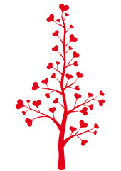 heart flower, floral vector background o