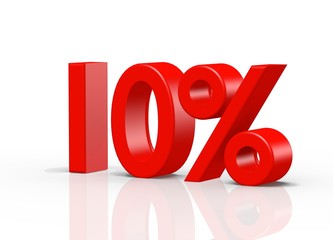 3D rendering of 10 percent