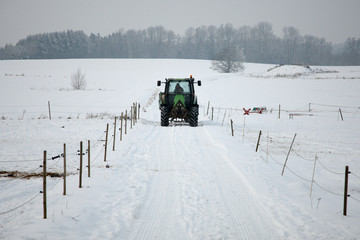 snowy road