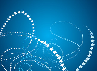 Stars background vector with space for text