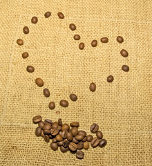 coffee beans texture