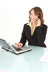 Telefon & Computerarbeit