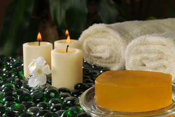 Exotic spa setting