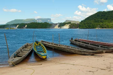 Fototapete Rund Canaima lagoon, Venezuela © javarman