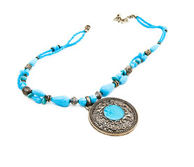 Costume jewellery from turquoise