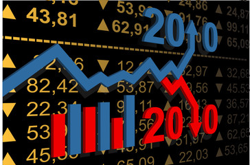 financial stat background 2010