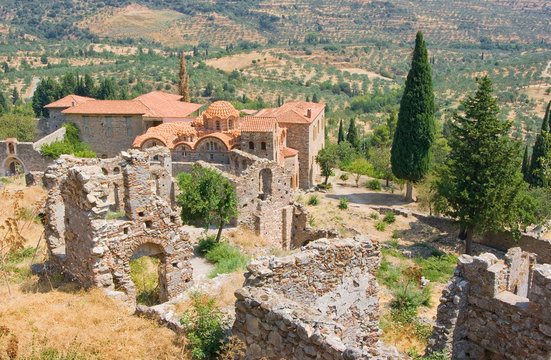 Fototapeta mystras greece destination
