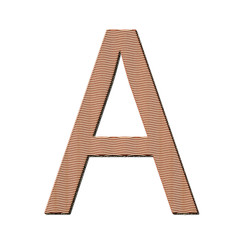 letter A from cake
